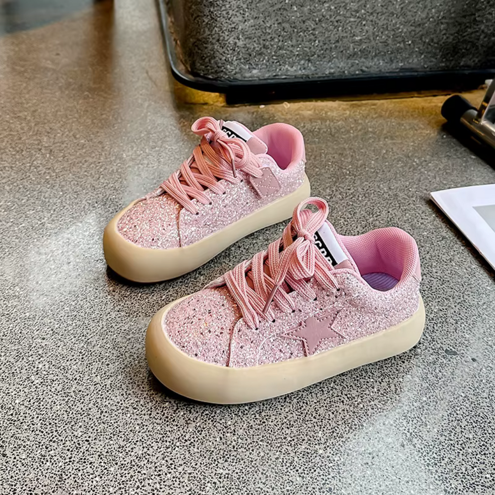 Glitter Sneakers Flicka – Bekväma & Stilsäkra Barnskor | Lumina Kids