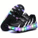 FlashRunners LED Rullskridsko Sneakers – Avtagbara Hjul | Stl. 26-35