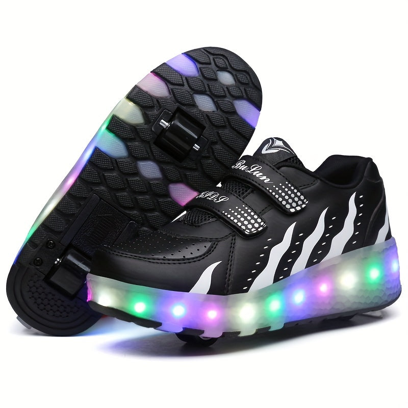 FlashRunners LED Rullskridsko Sneakers – Avtagbara Hjul | Stl. 26-35