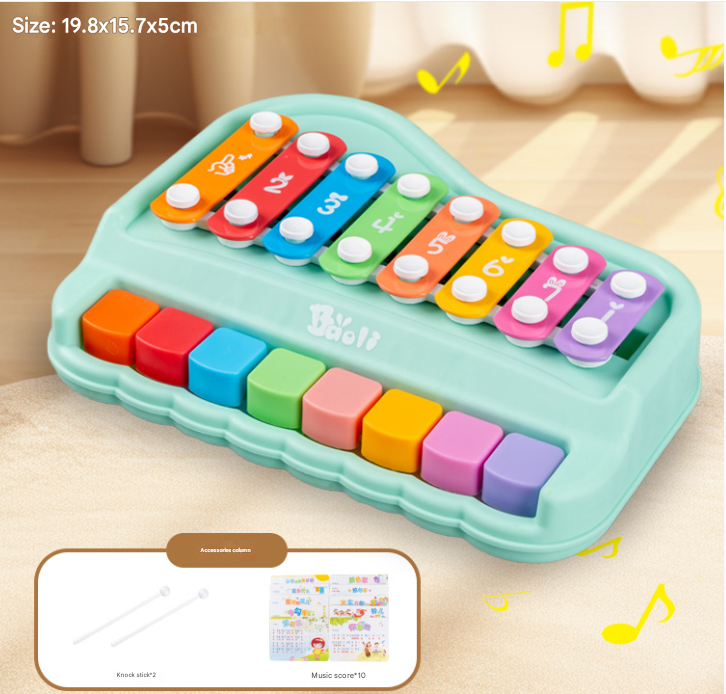 Pedagogiska Musikleksaker för Bebisar, Småbarn och Barn – Xylofon- och Pianoset för Kreativ Utveckling