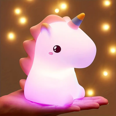 Unicorn Nattlampa för Barn – Magisk Sovvän med USB laddning