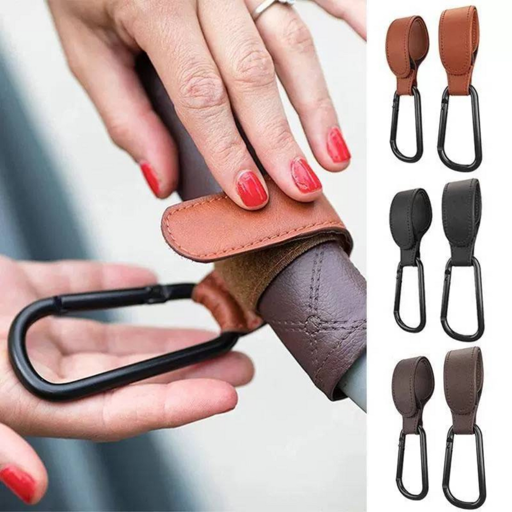 EasyCarry Barnvagnskrokar Set – Hållbara och Multifunktionella för en Organiserad Promenad