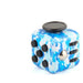 Fidget cube med 6 taktila sidor – tysta klickknappar, stålkula, fickformat | fidgetkub