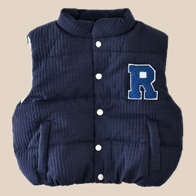 Väst – Malabo Unisex, Blå/Grön, Bomull, Storlek 0–4 år