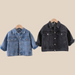 Klassisk Jeansjacka – Unisex, Blå/Svart, Bomull, Denim, Storlek 1–8 år