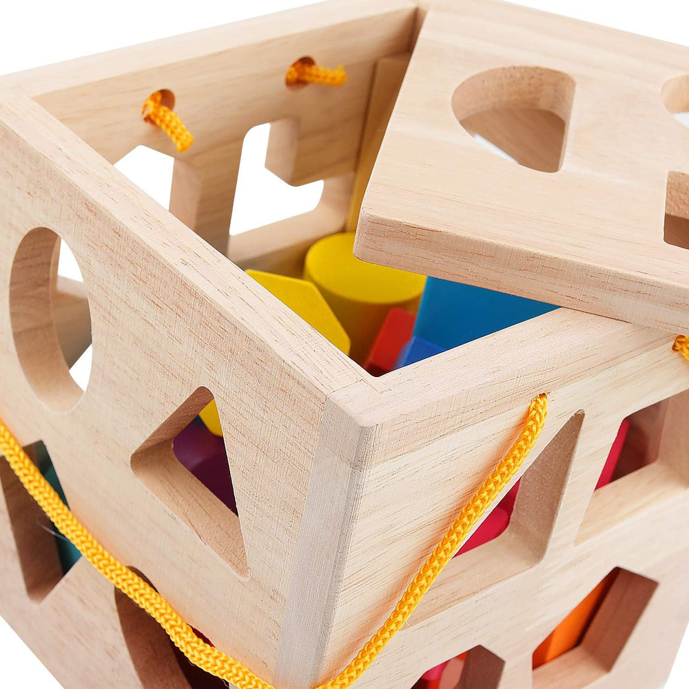 ShapeMaster™ Träformspel för Småbarn – Främjar Färg- och Formigenkänning | Pedagogiskt Leksak