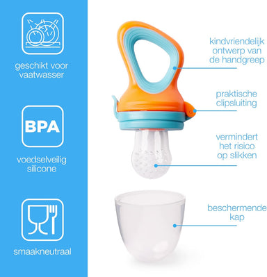 Säker Napp för Matprovning för Bebisar 1+1 Gratis – FruityBite från LiloBébé | Perfekt vid Första Smaker & Tandsprickning