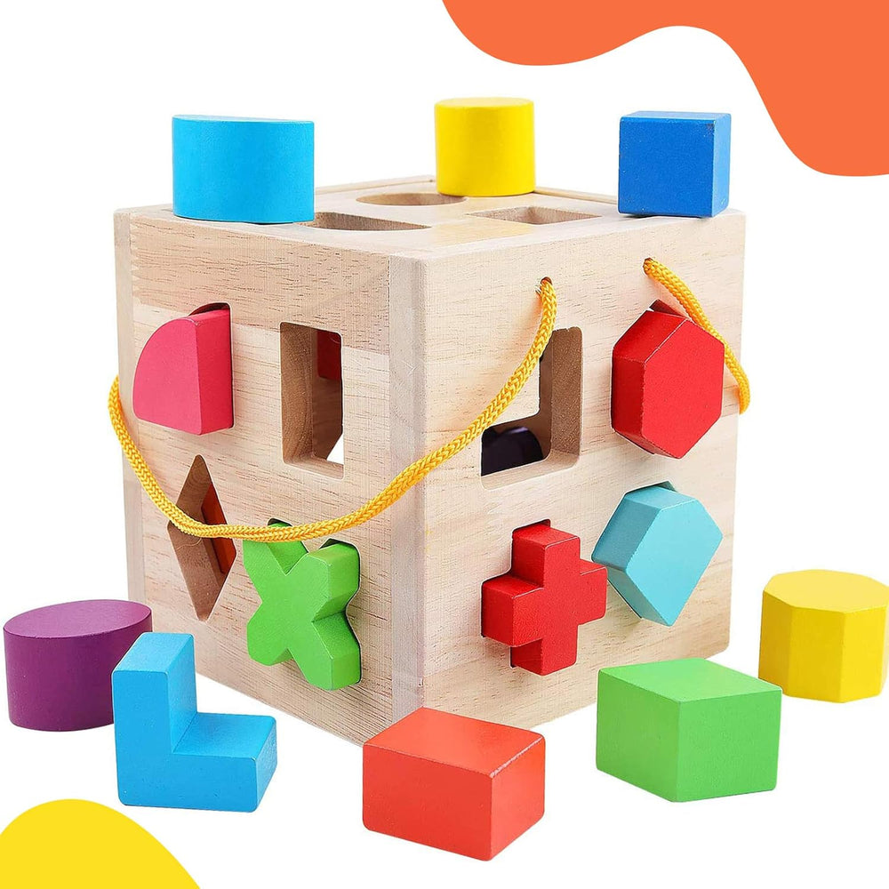ShapeMaster™ Träformspel för Småbarn – Främjar Färg- och Formigenkänning | Pedagogiskt Leksak
