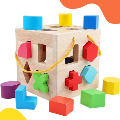 ShapeMaster™ Träformspel för Småbarn – Främjar Färg- och Formigenkänning | Pedagogiskt Leksak