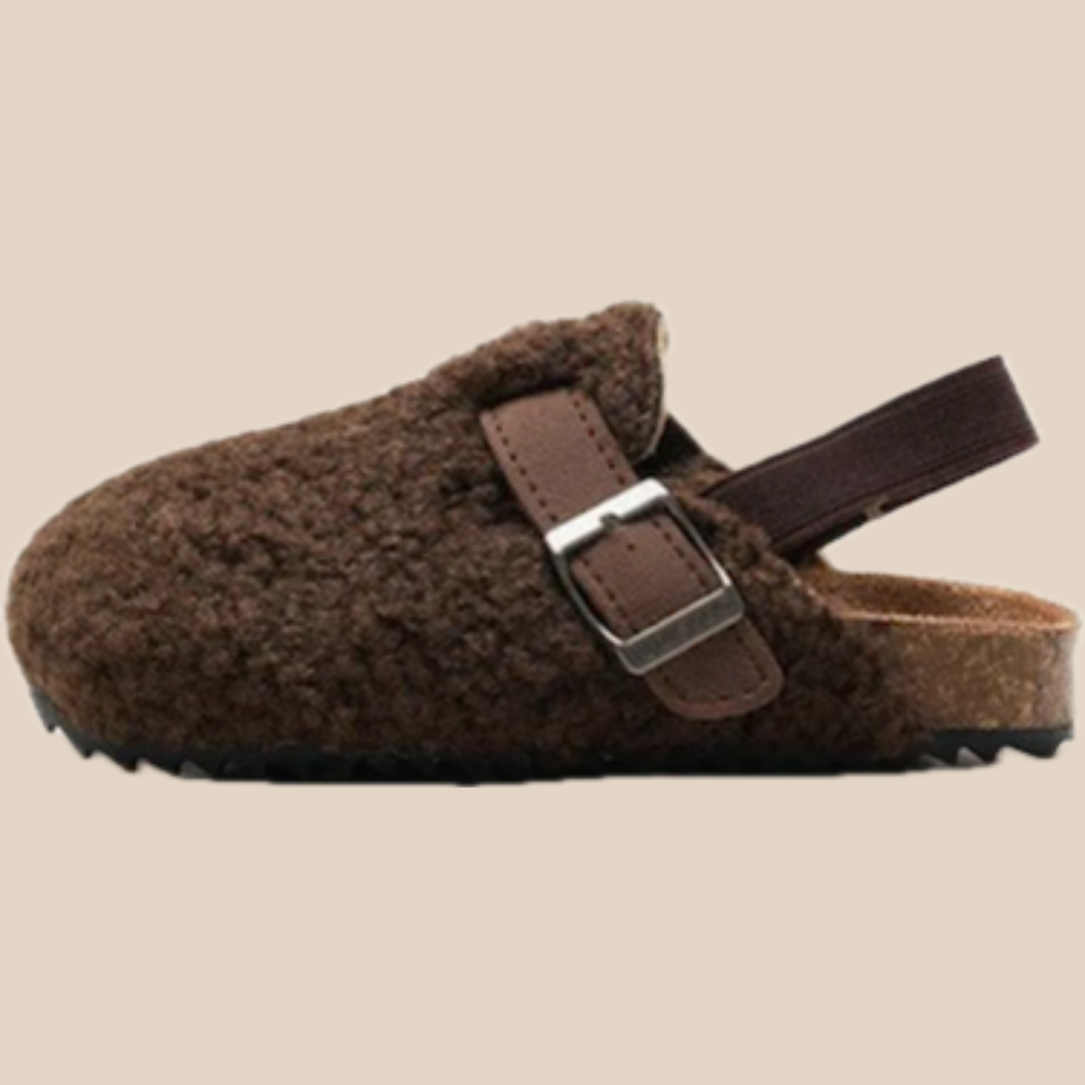 Slip-ins med Ull – Luanda Unisex, Beige/Brun, Fårskinn, Storlek 20–34