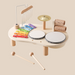 Musikbord i trä för barn – Xylofon, trummor & cymbaler (1+)