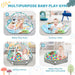 Babygym & lekmatta för baby – 8-i-1 aktivitetsmatta med leksaker (0+ månader)