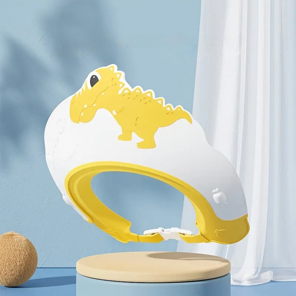 DinoSplash Baby Badmössa – Skydd mot Schampo och Vatten för Babys och Småbarn