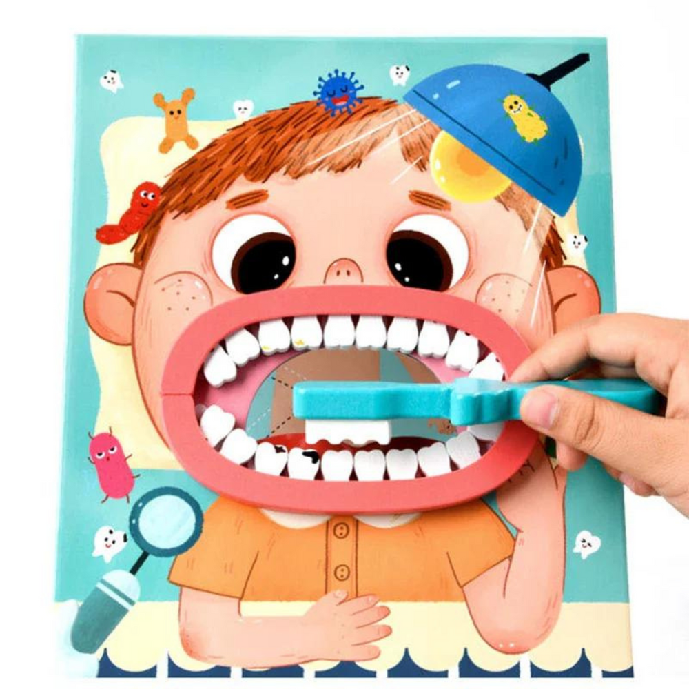 Dr. Dentist Lekset – Pedagogiskt Rollspel för Barn med Tandläkarverktyg