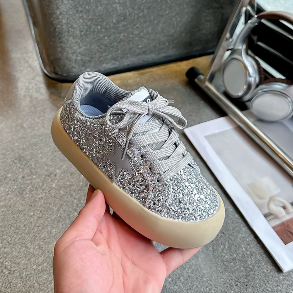 Glitter Sneakers Flicka – Bekväma & Stilsäkra Barnskor | Lumina Kids