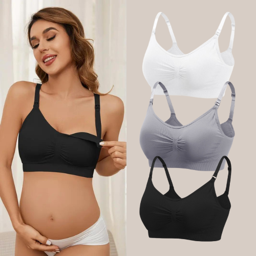 Amnings-BH set i 3-pack, mjukt och andningsbart