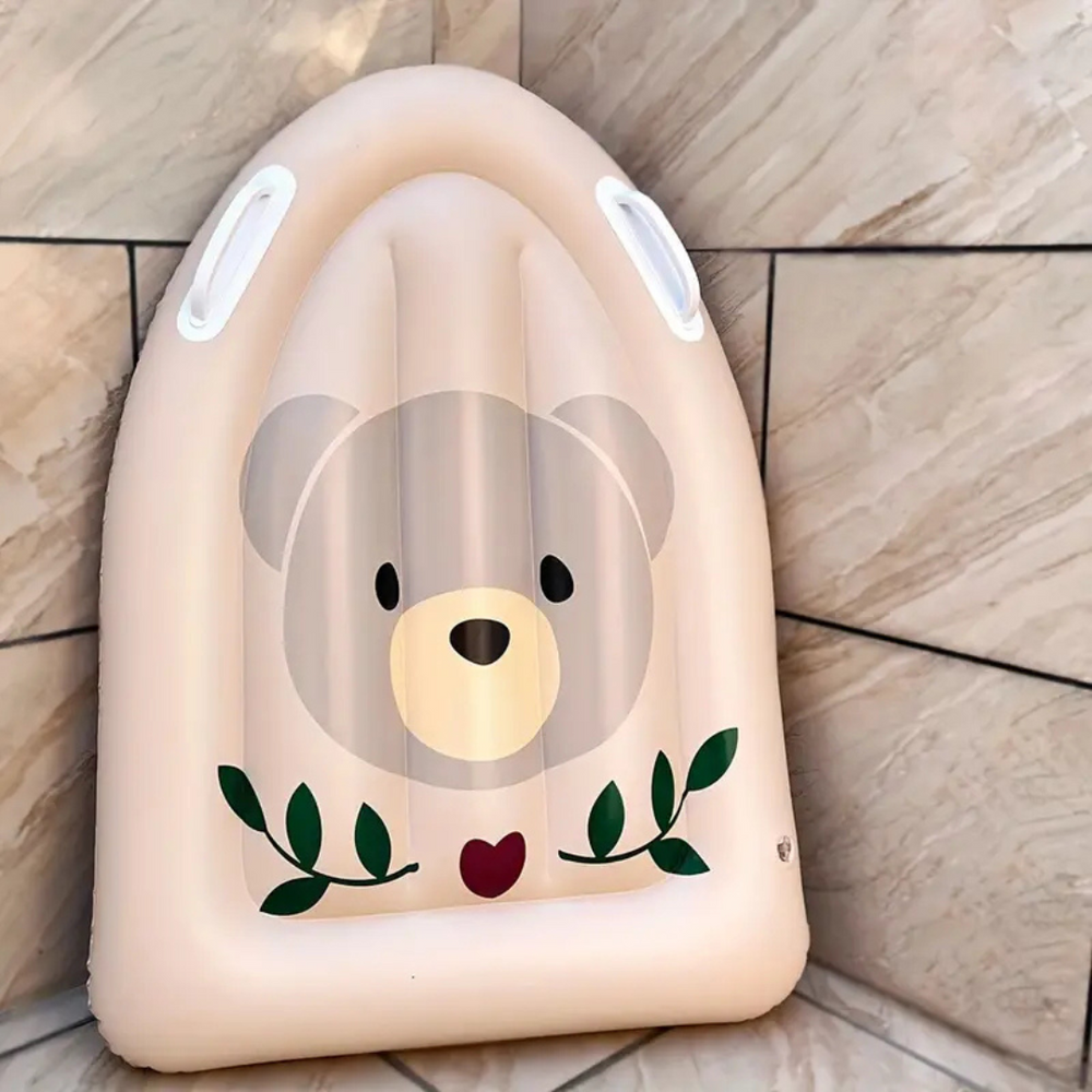 Barnens uppblåsbara surfbräda med handtag | Cartoon simbräda för strand och pool – SplashJoy