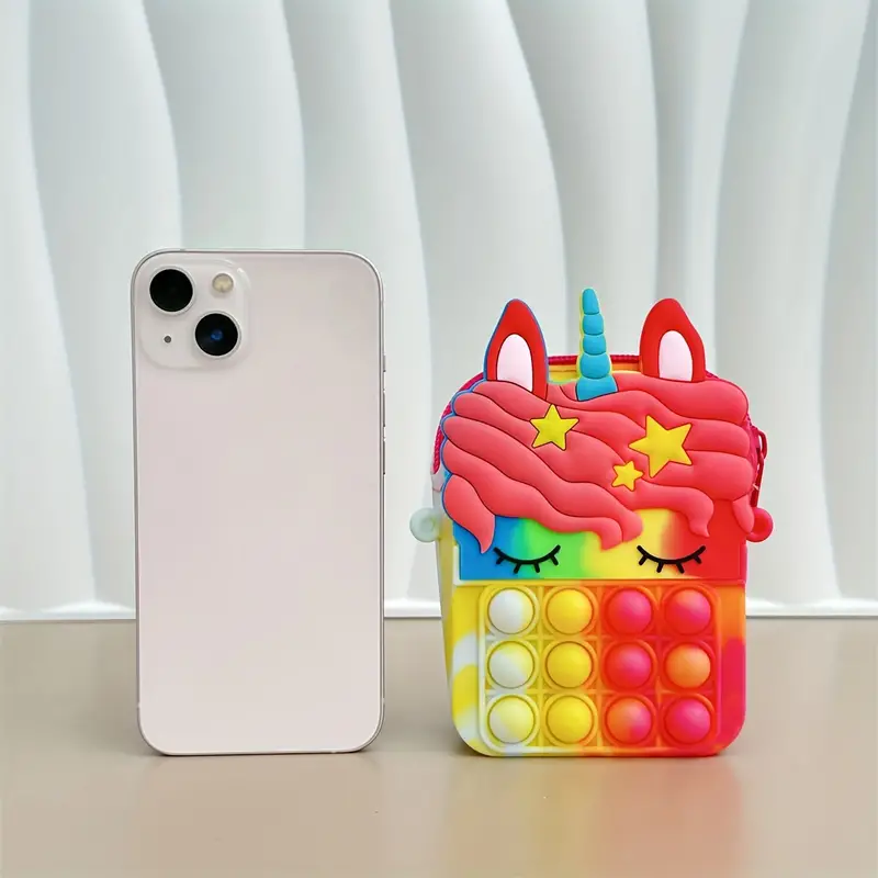 SparkleUnicorn Pop-it Ryggsäck – Magisk Enhörningväska för Barn | Stresslindrande & Lekfull