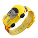 Auto Klocka – Pojkar, Röd/Blå/Gul/Svart, Silikonarmband, 21 cm