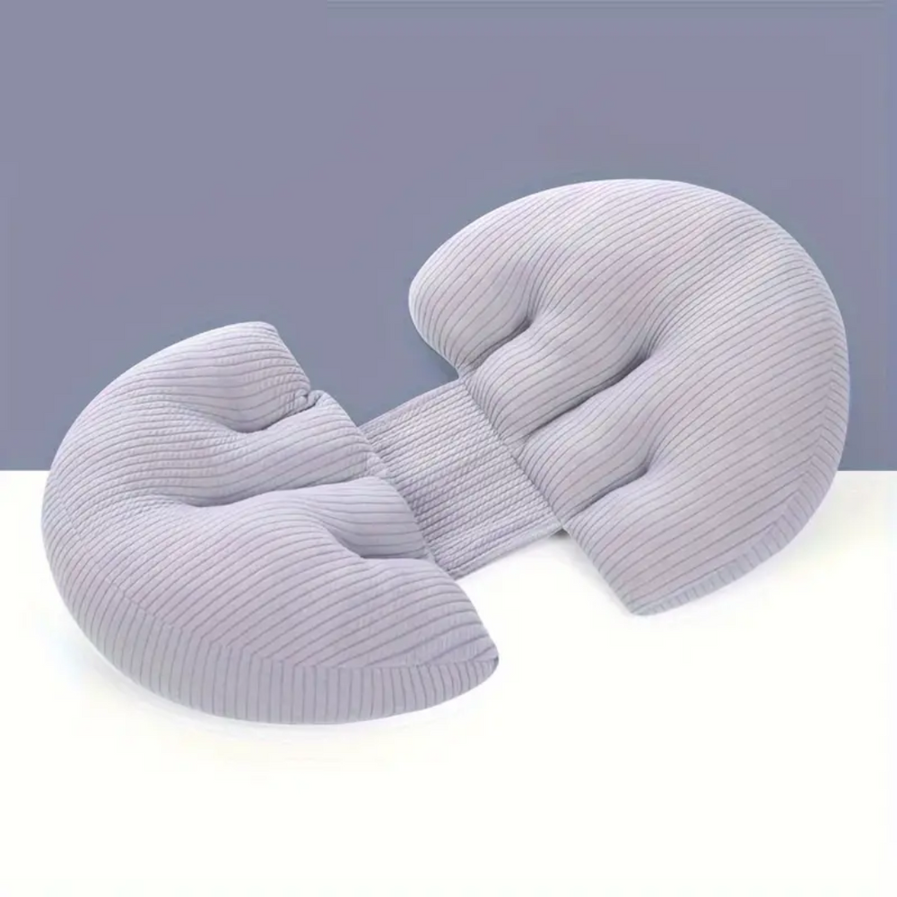 Ergonomisk graviditetskudde med mag- och ryggstöd