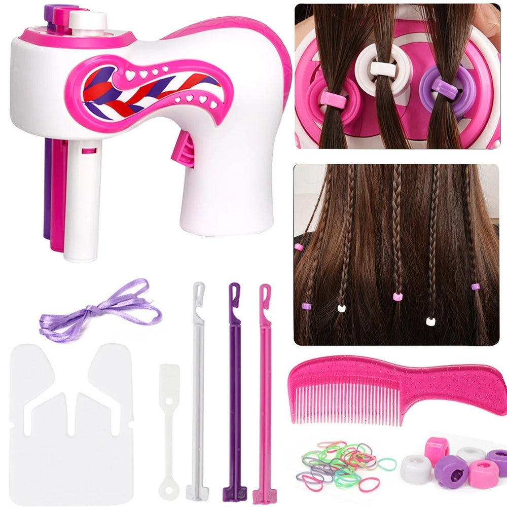 LittleStylist Hårstyling Set – Automatisk Fläta & Kreativa Håraccessoarer för Barn (6+) | Perfekt för Hemma Styling