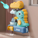 DinoSplash Badfigurer Set – Söta & Säkra Badleksaker för Barn – Lekfullt Lärande & Badkul