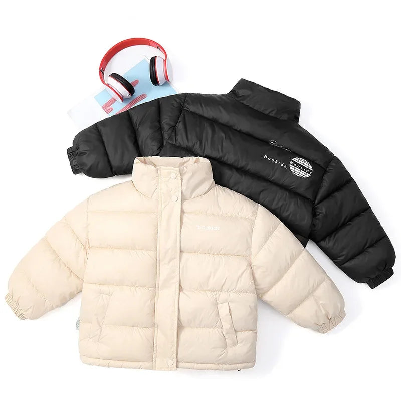 Dunjacka – Dhak Unisex, Svart/Beige, Polyester, Storlek 2–9 år