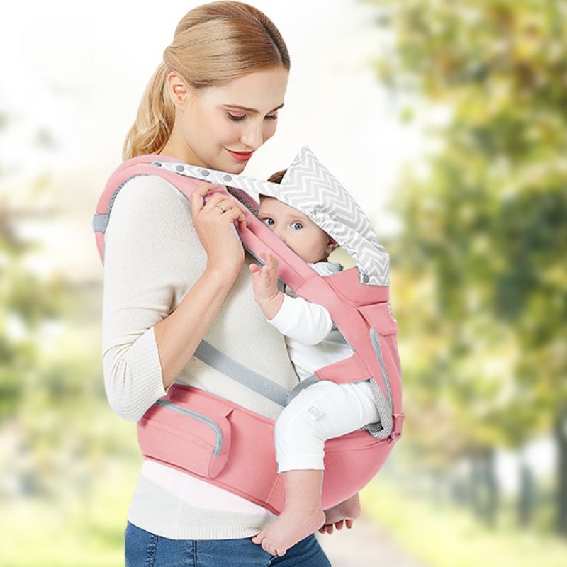 Ergonomisk 3-i-1 Babylift – Bekväm & Andningsbar för Föräldrar och Barn