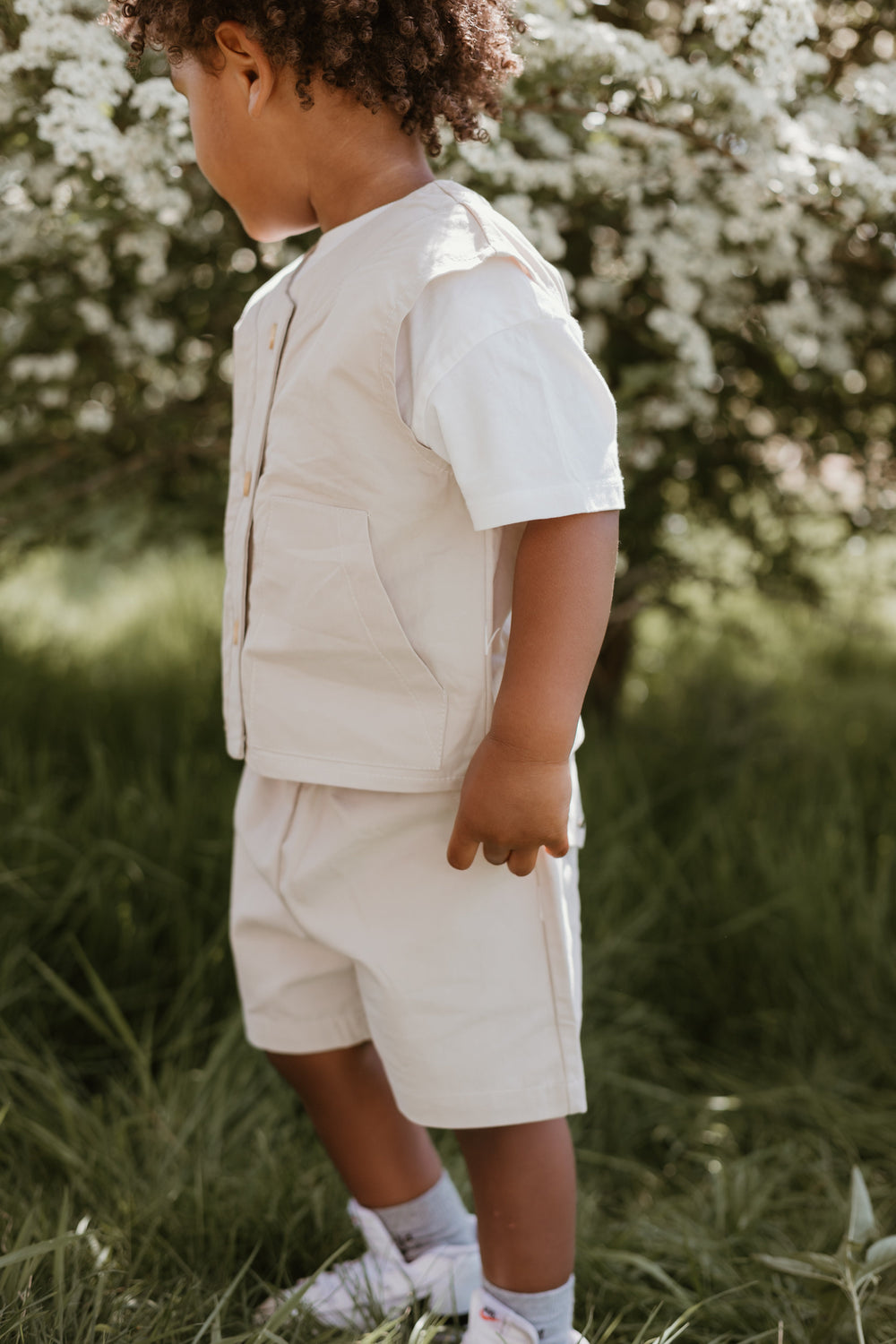 Ärmlöst Baby Denim Set – Sommar Koordinerat Set för Småbarn (0–4 år) | Mjukt & Andningsbart Bomull