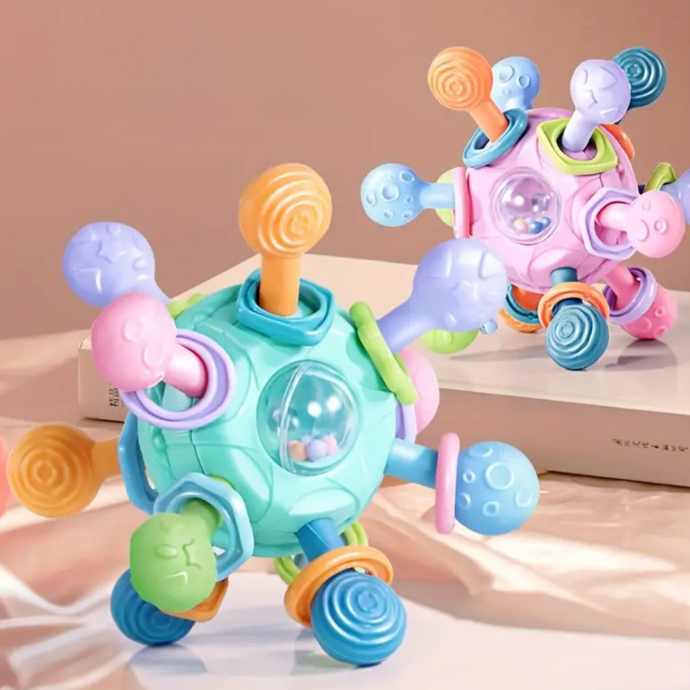 Sensiball Babyboll – Säker och Färgglad Leksak för Babys Motoriska Utveckling