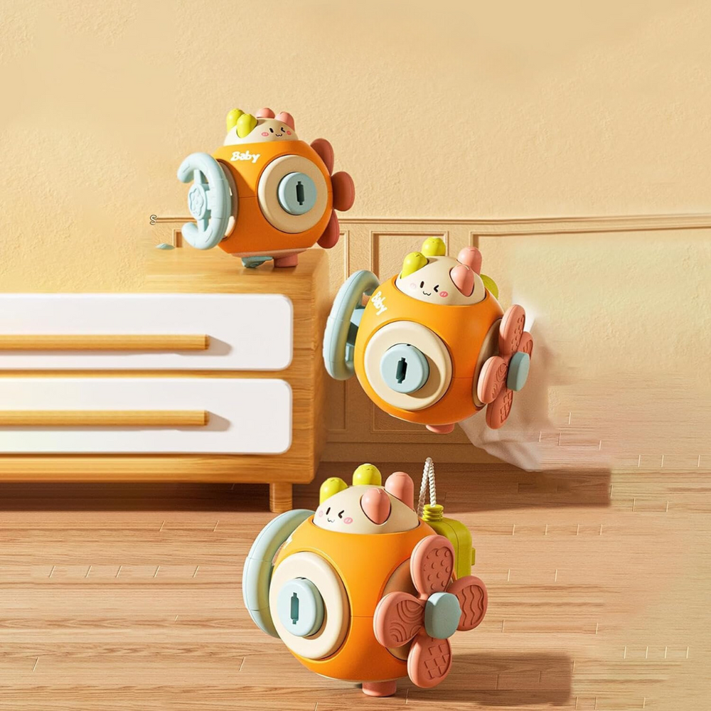 Montessori Fun Ball – Pedagogisk Babyboll för Sensorisk Utveckling & Finmotorik