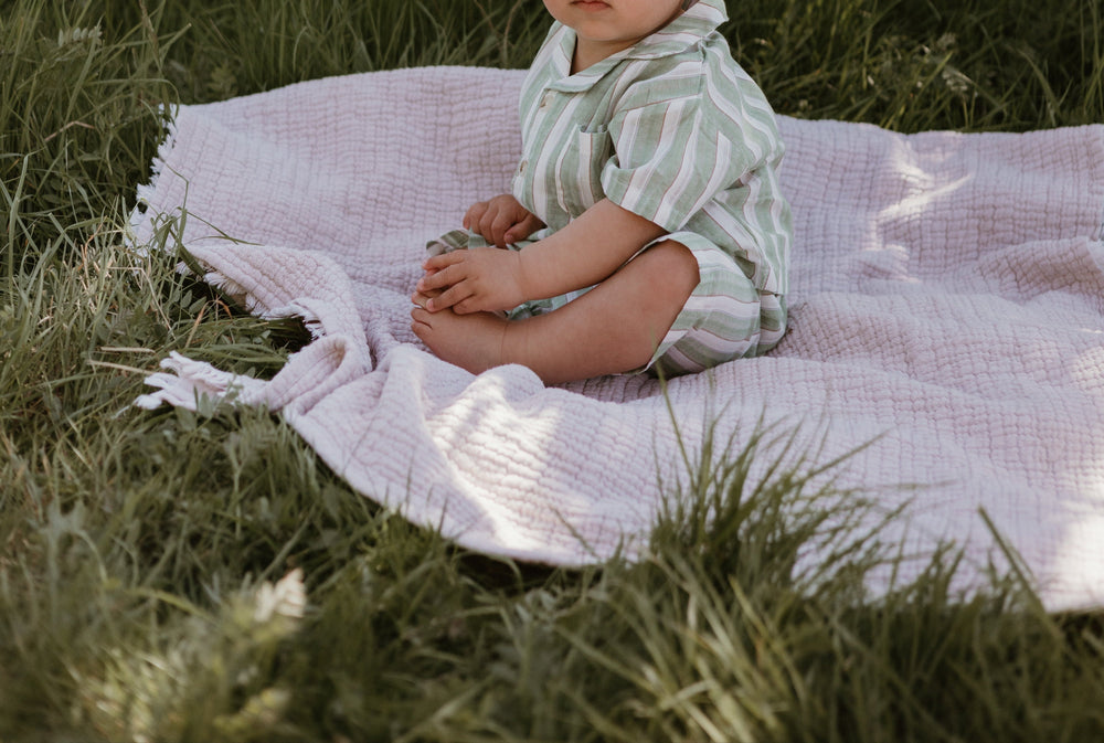 Baby Sommarset 0–3 år – Randig t-shirt & shorts i bomull | Unisex-outfit