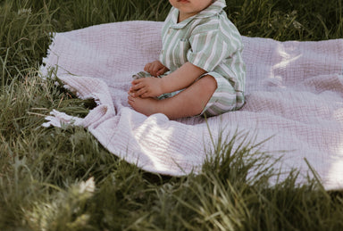 Baby Sommarset 0–3 år – Randig t-shirt & shorts i bomull | Unisex-outfit