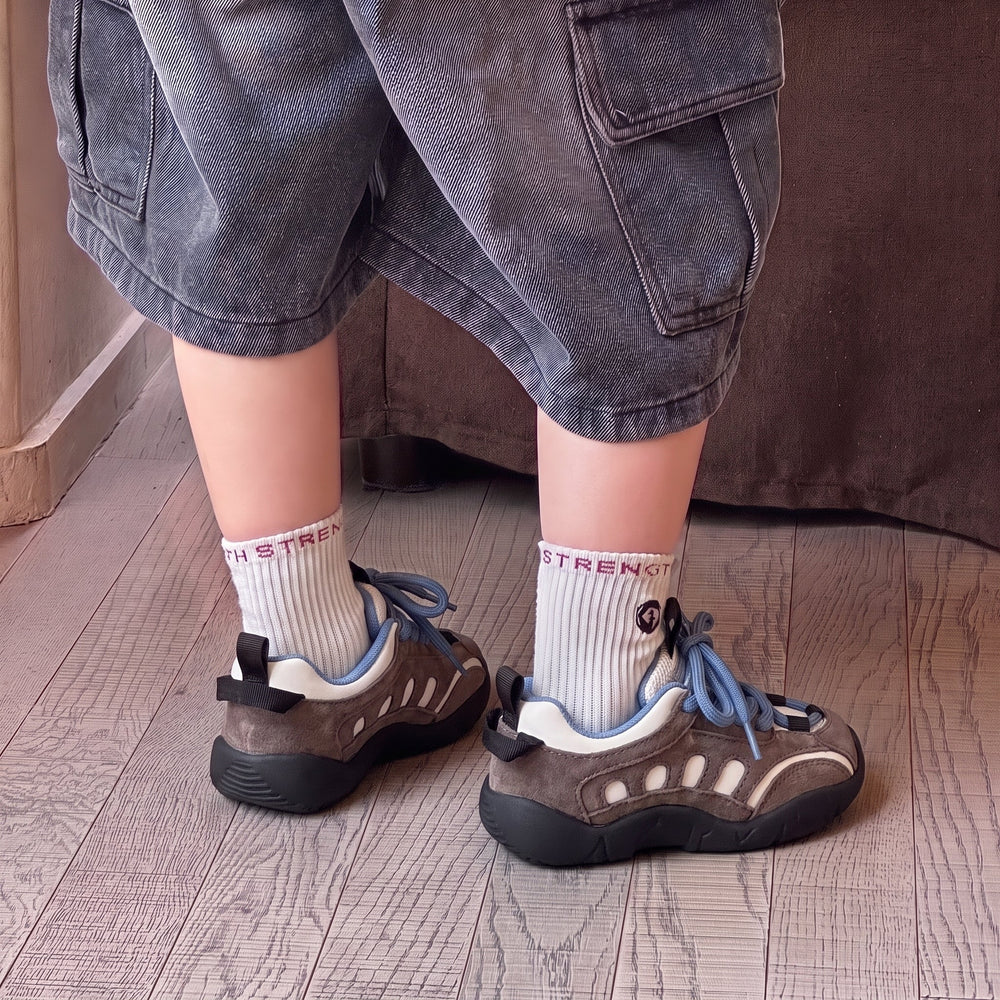 Barnsneakers för utomhusbruk med halkfri sula – förstärkt tå, kardborre | vandringsskor barn