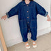 Jumpsuit/Overall för småbarn och barn – I Love My Mummy, Blå/Beige, Bomull, Storlek 1–7 år