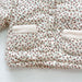 FloralFleece Flickors Vinterjacka med Spetskrage | Varm Babyjacka 6m–3år | Blommig Teddyjacka för Flickor