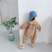Jumpsuit/Overall för småbarn och barn – I Love My Mummy, Blå/Beige, Bomull, Storlek 1–7 år