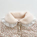 FloralFleece Flickors Vinterjacka med Spetskrage | Varm Babyjacka 6m–3år | Blommig Teddyjacka för Flickor