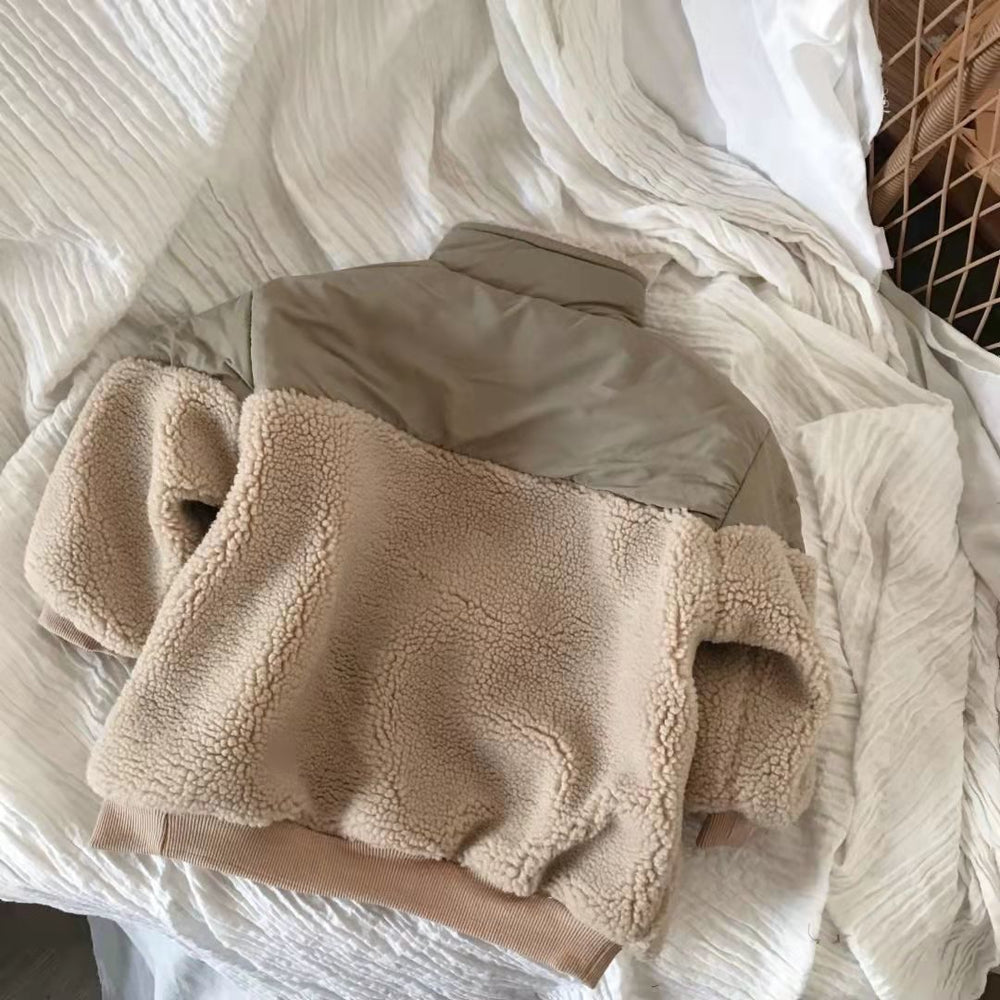 Teddytröja – Oli Unisex, grön, bomull, storlek 0–6 år