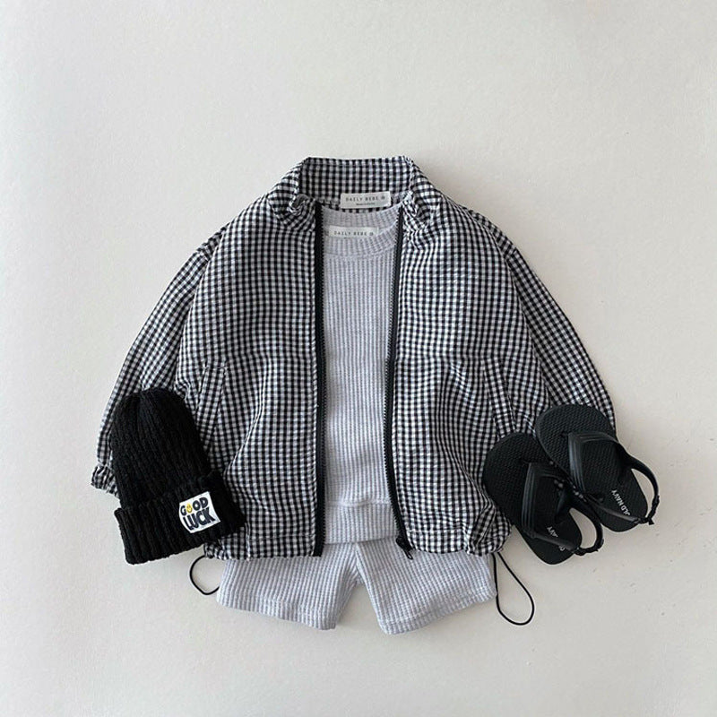 Lättviktsjacka – BreezyZip Flickor, Gul/Rosa/Grön/Lila/Svart, Bomull, Storlek 0–5 år