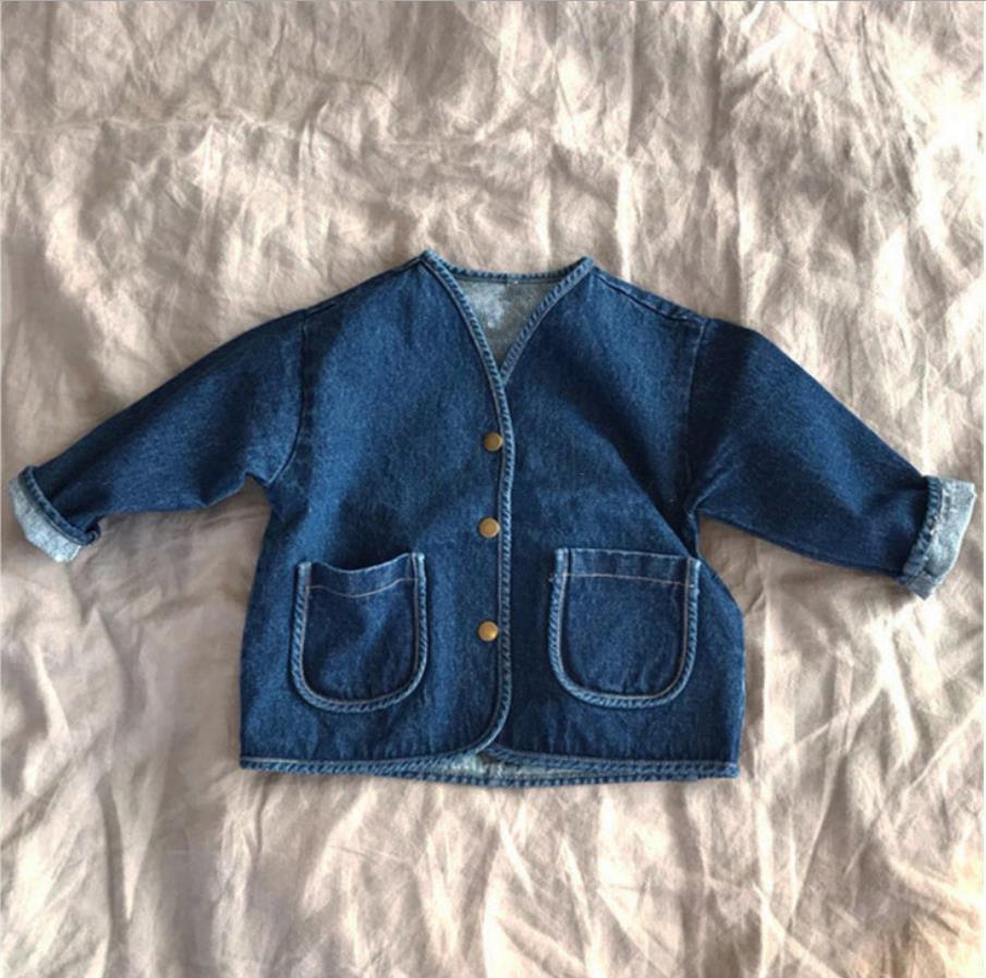 EasyWear Denim Babyjacka Unisex | Jeansjacka för Flickor & Pojkar | 9 Månader – 3 År | Mjuk Bomullsblandning med Tryckknappar