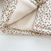 FloralFleece Flickors Vinterjacka med Spetskrage | Varm Babyjacka 6m–3år | Blommig Teddyjacka för Flickor