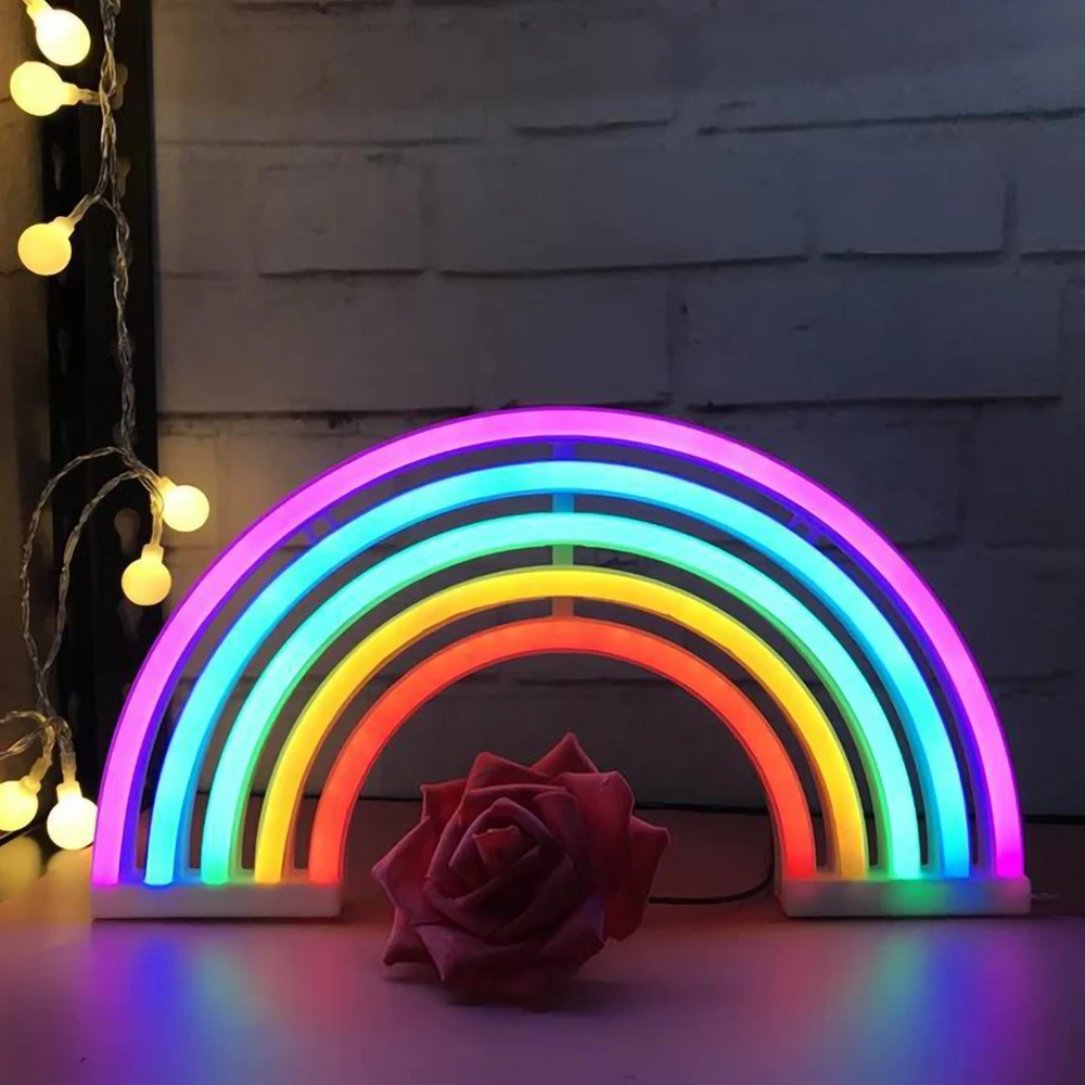 Rainbow Nattlampa Barn – Färgglatt Sänglampa för Lugna Nätter & Magisk Stämning