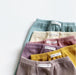 Leggings med Ribb – Flickor, Beige/Brun/Blå/Rosa/Gul, Bomull, Storlek 0–2 år