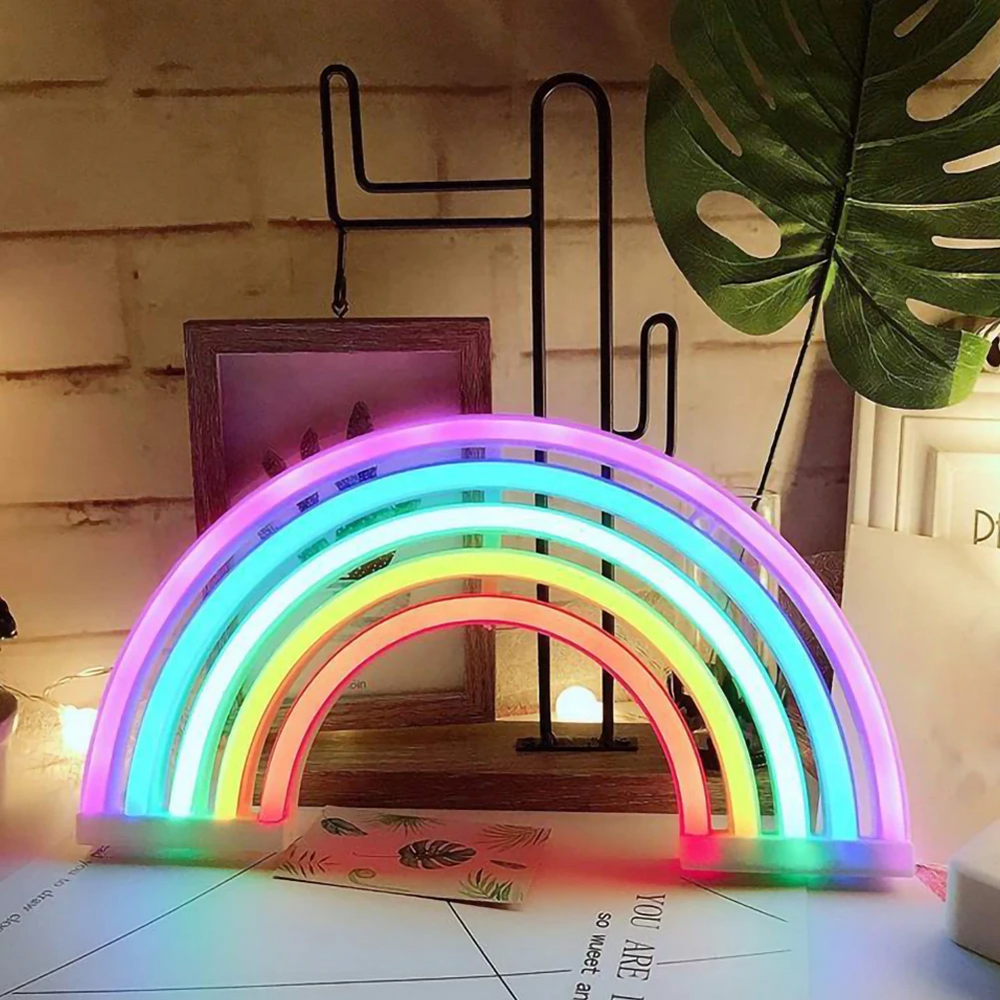 Rainbow Nattlampa Barn – Färgglatt Sänglampa för Lugna Nätter & Magisk Stämning