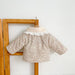 FloralFleece Flickors Vinterjacka med Spetskrage | Varm Babyjacka 6m–3år | Blommig Teddyjacka för Flickor