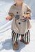 T-shirt med tryck – EcoCosmo Unisex, Beige/Grå, Bomull, Storlek 0–6 år
