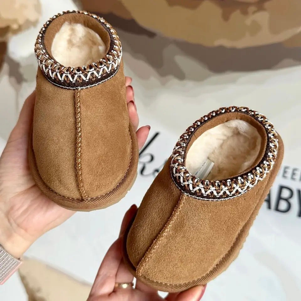 Mini Boots i Mocka Chestnut – Bebisar, Småbarn och Barn, Brun, Mocka, Storlek 21–34