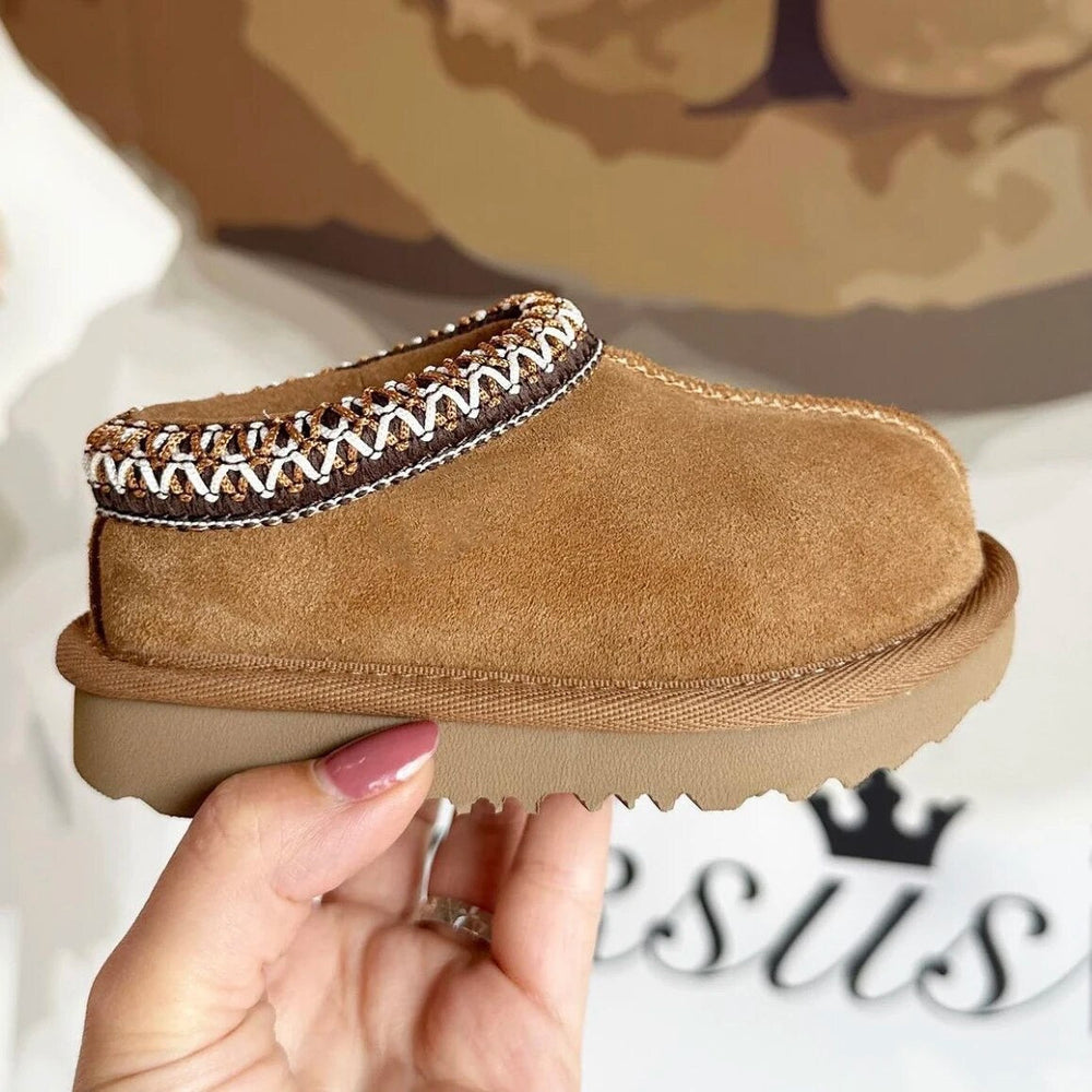 Mini Boots i Mocka Chestnut – Bebisar, Småbarn och Barn, Brun, Mocka, Storlek 21–34