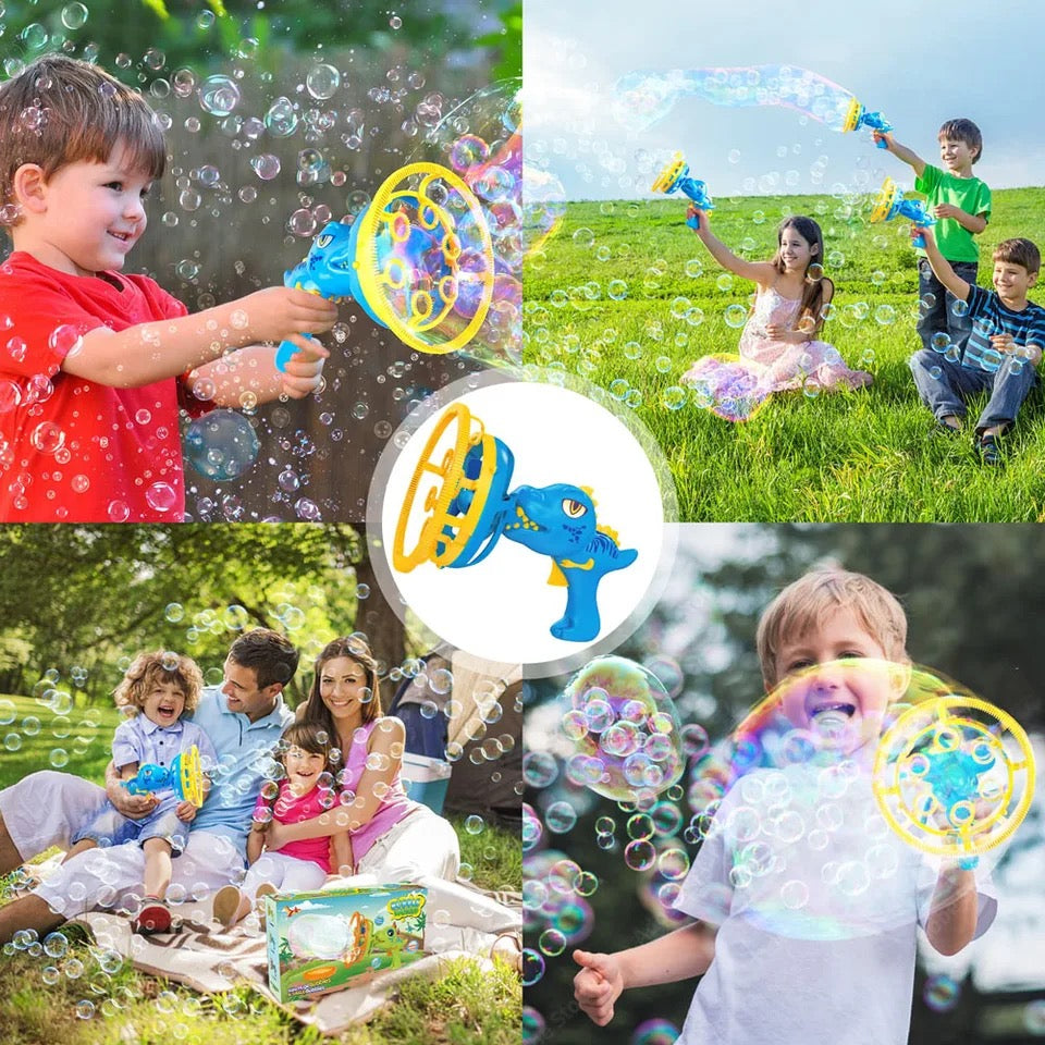 Dino Bubbelmaskin för Barn – Automatisk Bubbelmaskin för Utomhuslek från 3 År